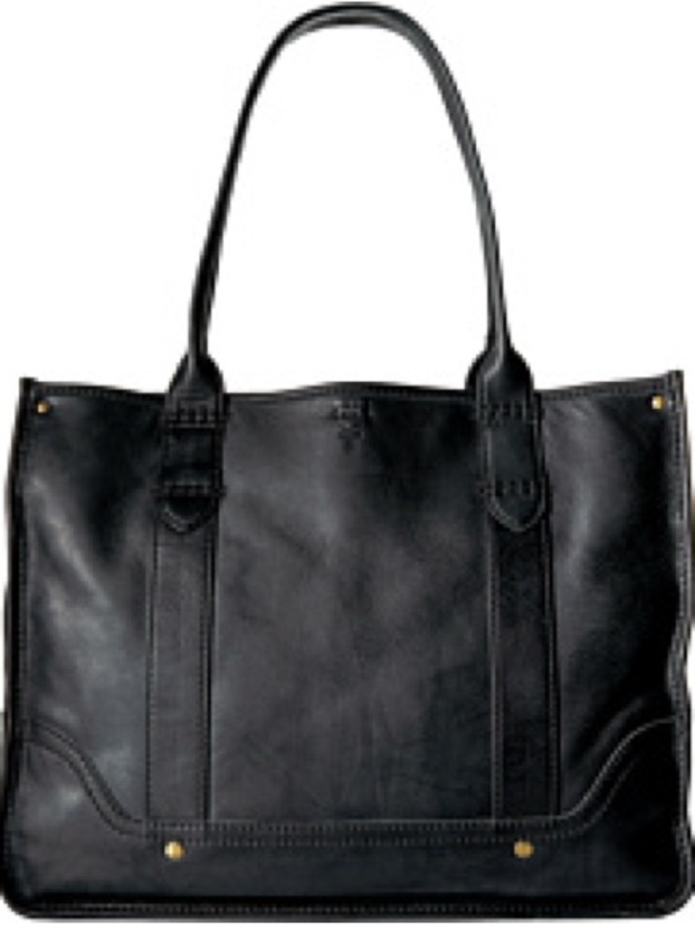 Frye ♠️ Campus Shopper Black Leather Double-Handle Tote Excellent